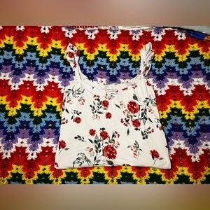 Rose Floral Tank Top